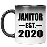 Janitor Established EST. 2020 - 11oz Color Changing Mug