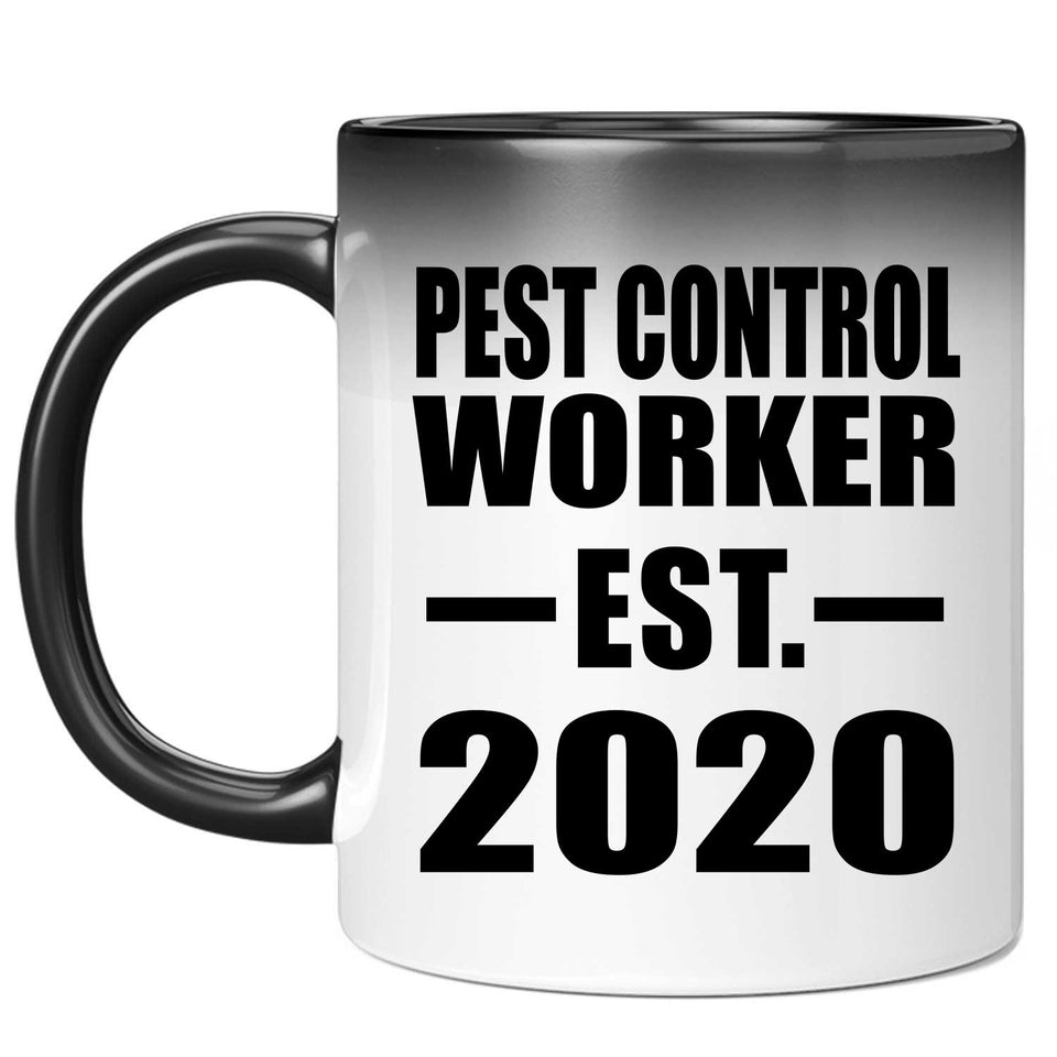 Pest Control Worker Established EST. 2020 - 11oz Color Changing Mug