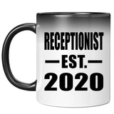 Receptionist Established EST. 2020 - 11oz Color Changing Mug