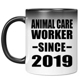 Animal Care Worker Since 2019 - 11oz Color Changing Mug