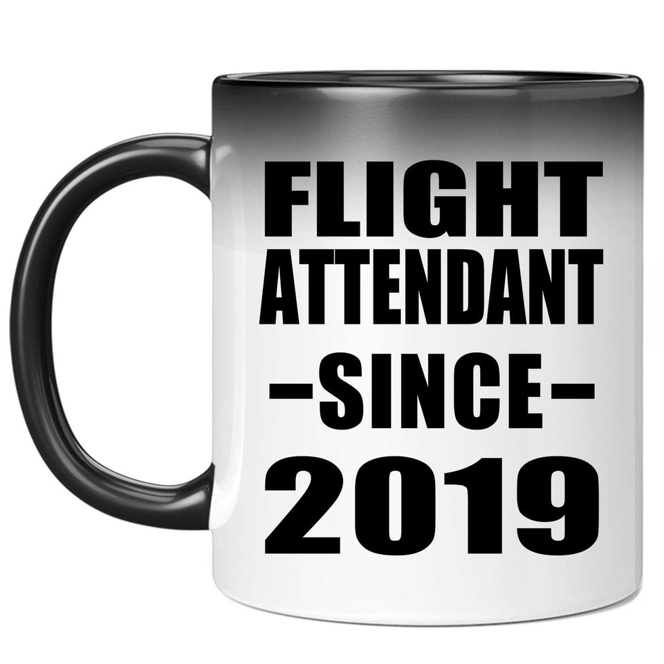 Flight Attendant Since 2019 - 11oz Color Changing Mug
