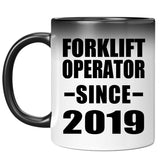 Forklift Operator Since 2019 - 11oz Color Changing Mug