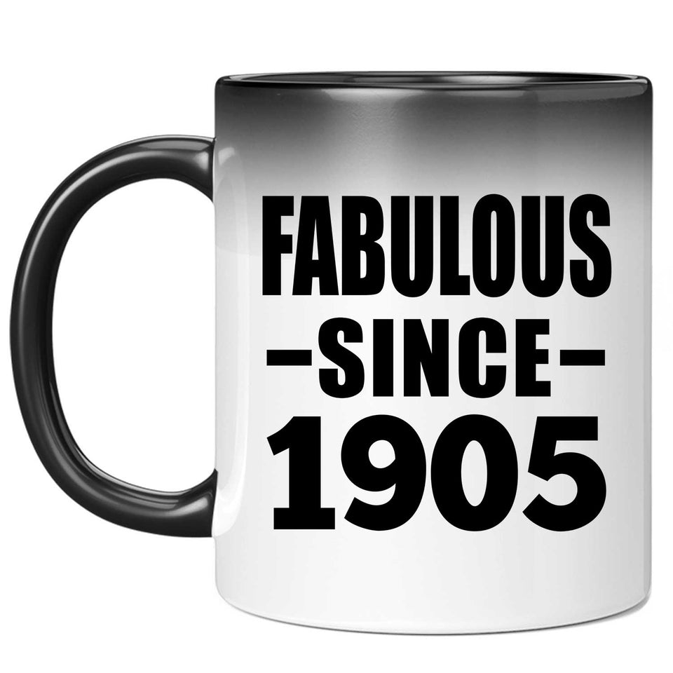 119th Birthday Fabulous Since 1905 - 11oz Color Changing Mug