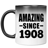 116th Birthday Amazing Since 1908 - 11oz Color Changing Mug