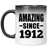 112th Birthday Amazing Since 1912 - 11oz Color Changing Mug