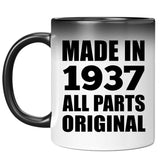 87th Birthday Made in 1937 All Parts Original - 11oz Color Changing Mug