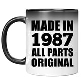 37th Birthday Made in 1987 All Parts Original - 11oz Color Changing Mug