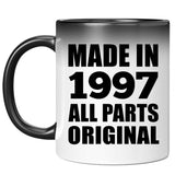 27th Birthday Made in 1997 All Parts Original - 11oz Color Changing Mug