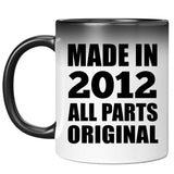 12th Birthday Made in 2012 All Parts Original - 11oz Color Changing Mug