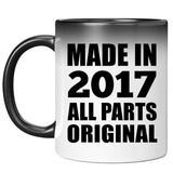 7th Birthday Made in 2017 All Parts Original - 11oz Color Changing Mug