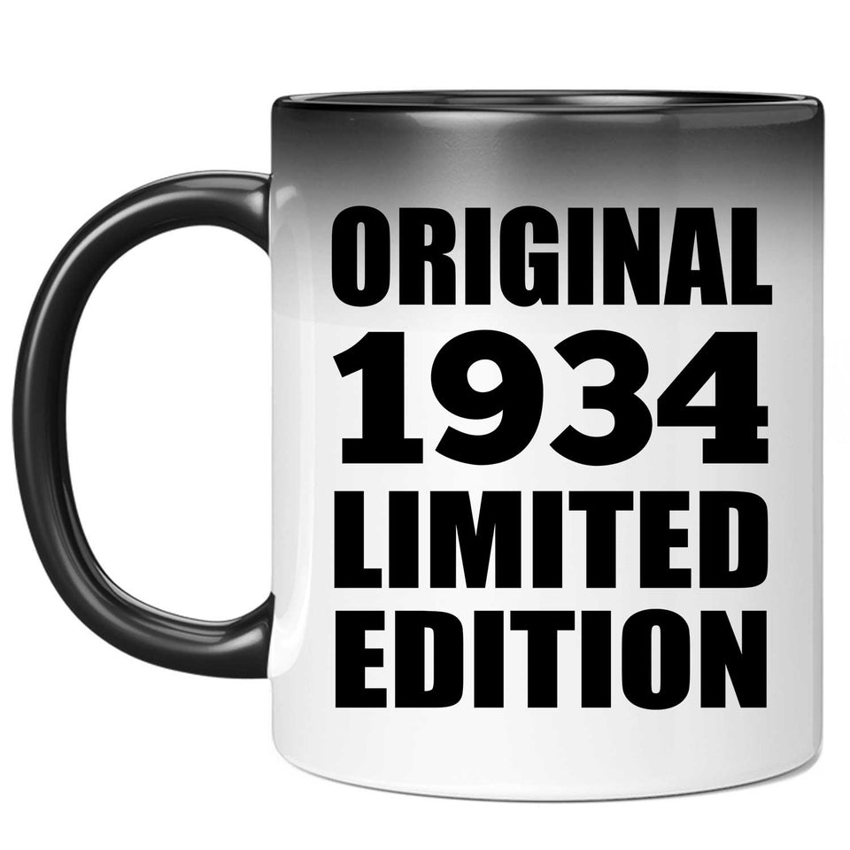 90th Birthday Original 1934 Limited Edition - 11oz Color Changing Mug