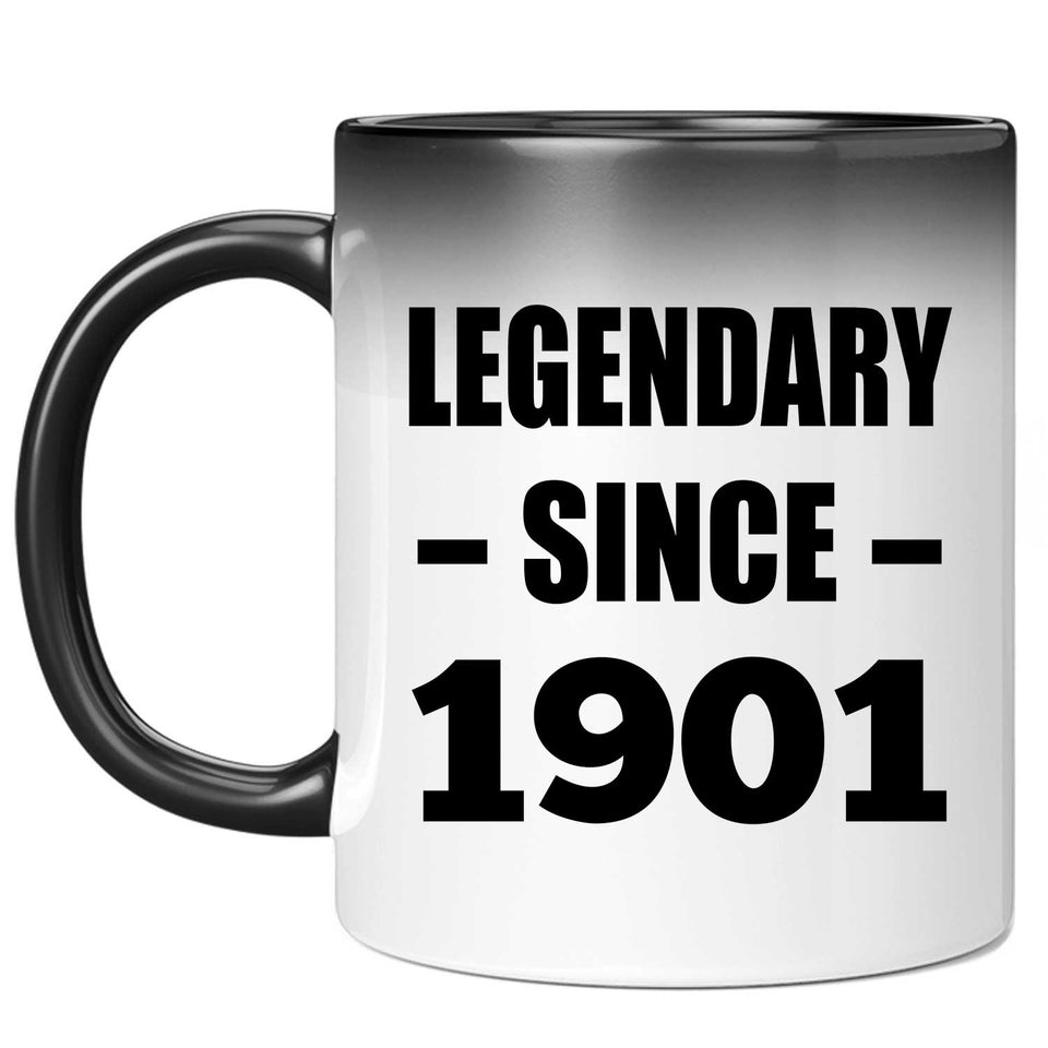 123rd Birthday Legendary Since 1901 - 11oz Color Changing Mug