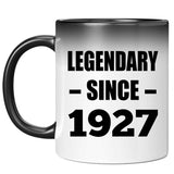 97th Birthday Legendary Since 1927 - 11oz Color Changing Mug