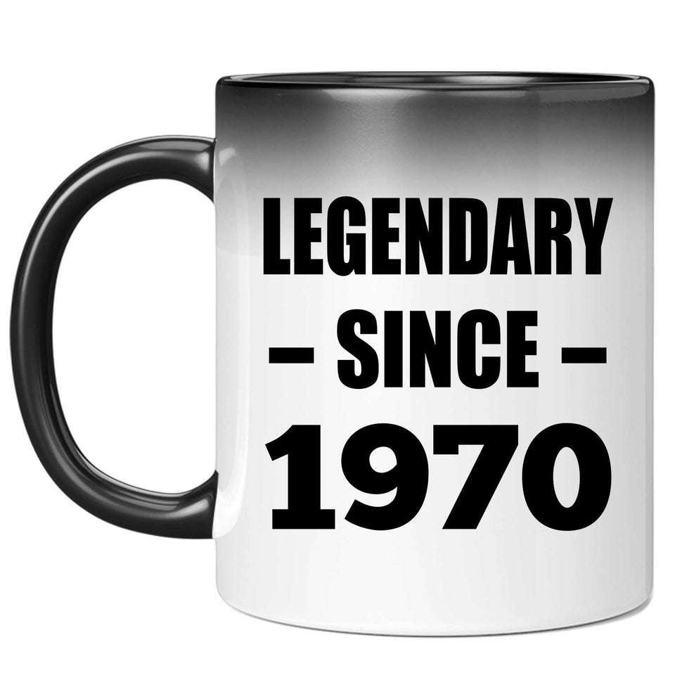 54th Birthday Legendary Since 1970 - 11oz Color Changing Mug