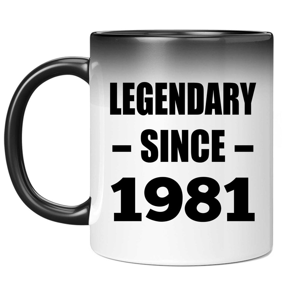 43rd Birthday Legendary Since 1981 - 11oz Color Changing Mug