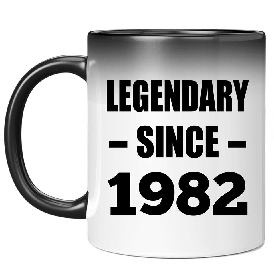 42nd Birthday Legendary Since 1982 - 11oz Color Changing Mug