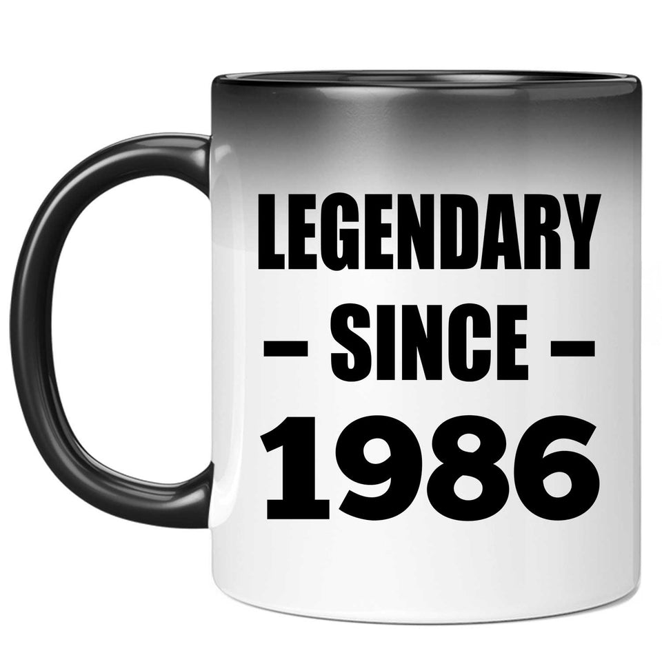 38th Birthday Legendary Since 1986 - 11oz Color Changing Mug