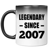 17th Birthday Legendary Since 2007 - 11oz Color Changing Mug