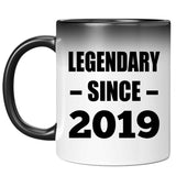 5th Birthday Legendary Since 2019 - 11oz Color Changing Mug