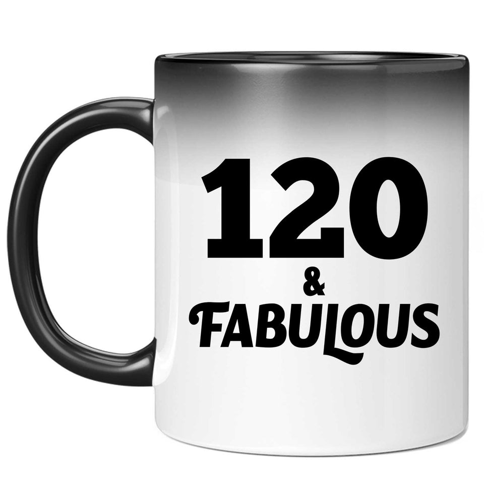 120th Birthday 120 & Fabulous - 11oz Color Changing Mug