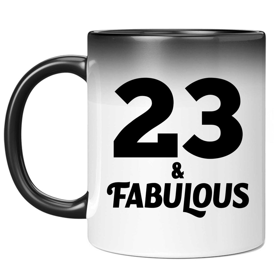 23rd Birthday 23 & Fabulous - 11oz Color Changing Mug