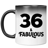 36th Birthday 36 & Fabulous - 11oz Color Changing Mug