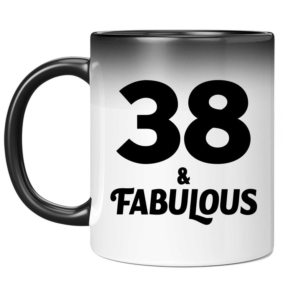 38th Birthday 38 & Fabulous - 11oz Color Changing Mug