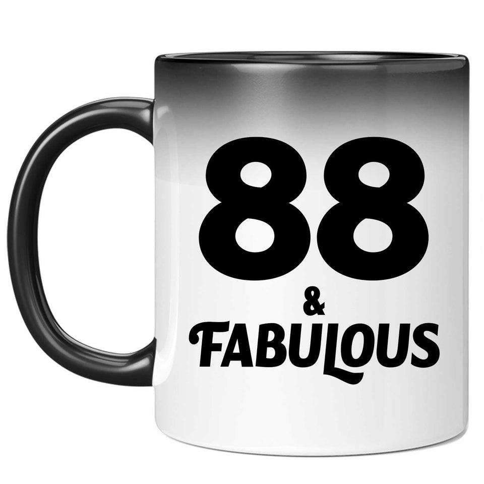 88th Birthday 88 & Fabulous - 11oz Color Changing Mug
