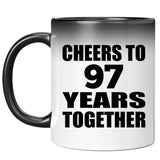 97th Anniversary Cheers To 97 Years Together - 11oz Color Changing Mug