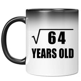 8th Birthday Square Root of 64 Years Old - 11oz Color Changing Mug