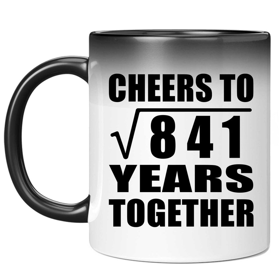 29th Anniversary Cheers To Square Root of 841 Years Together - 11oz Color Changing Mug
