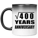 20th Anniversary Square Root of 400 Years Anniversary - 11oz Color Changing Mug