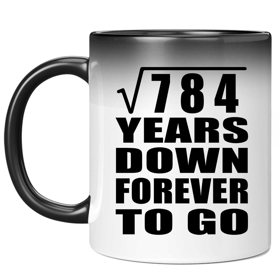 28th Anniversary Square Root of 784 Years Down Forever To Go - 11oz Color Changing Mug