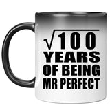 10th Anniversary Square Root of 100 Years of Mr Perfect - 11oz Color Changing Mug