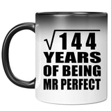 12th Anniversary Square Root of 144 Years of Mr Perfect - 11oz Color Changing Mug