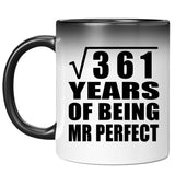 19th Anniversary Square Root of 361 Years of Mr Perfect - 11oz Color Changing Mug