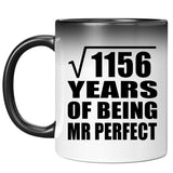 34th Anniversary Square Root of 1156 Years of Mr Perfect - 11oz Color Changing Mug