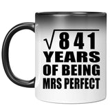 29th Anniversary Square Root of 841 Years of Mrs Perfect - 11oz Color Changing Mug
