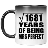 41st Anniversary Square Root of 1681 Years of Mrs Perfect - 11oz Color Changing Mug