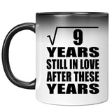 3rd Anniversary Square Root of 9 Years Still In Love - 11oz Color Changing Mug