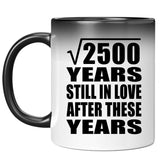 50th Anniversary Square Root of 2500 Years Still In Love - 11oz Color Changing Mug