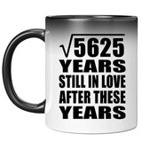 75th Anniversary Square Root of 5625 Years Still In Love - 11oz Color Changing Mug