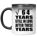 8th Anniversary Square Root of 64 Years Still In Love - 11oz Color Changing Mug