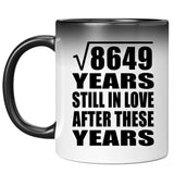 93rd Anniversary Square Root of 8649 Years Still In Love - 11oz Color Changing Mug