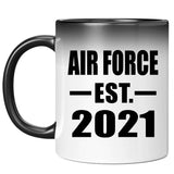 Air Force Established EST. 2021 - 11oz Color Changing Mug