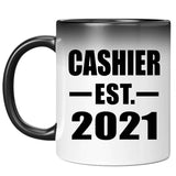 Cashier Established EST. 2021 - 11oz Color Changing Mug
