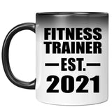 Fitness Trainer Established EST. 2021 - 11oz Color Changing Mug