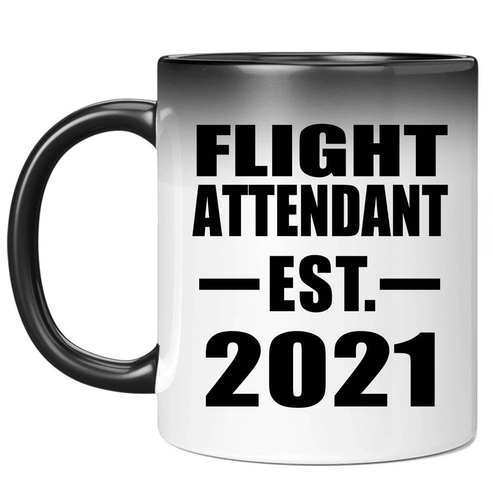 Flight Attendant Established EST. 2021 - 11oz Color Changing Mug