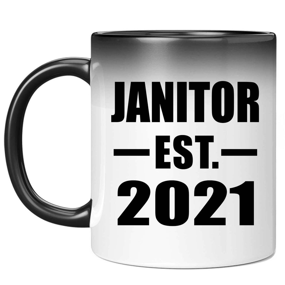 Janitor Established EST. 2021 - 11oz Color Changing Mug
