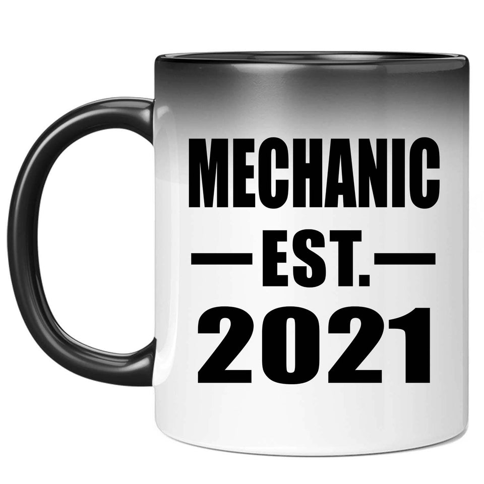 Mechanic Established EST. 2021 - 11oz Color Changing Mug